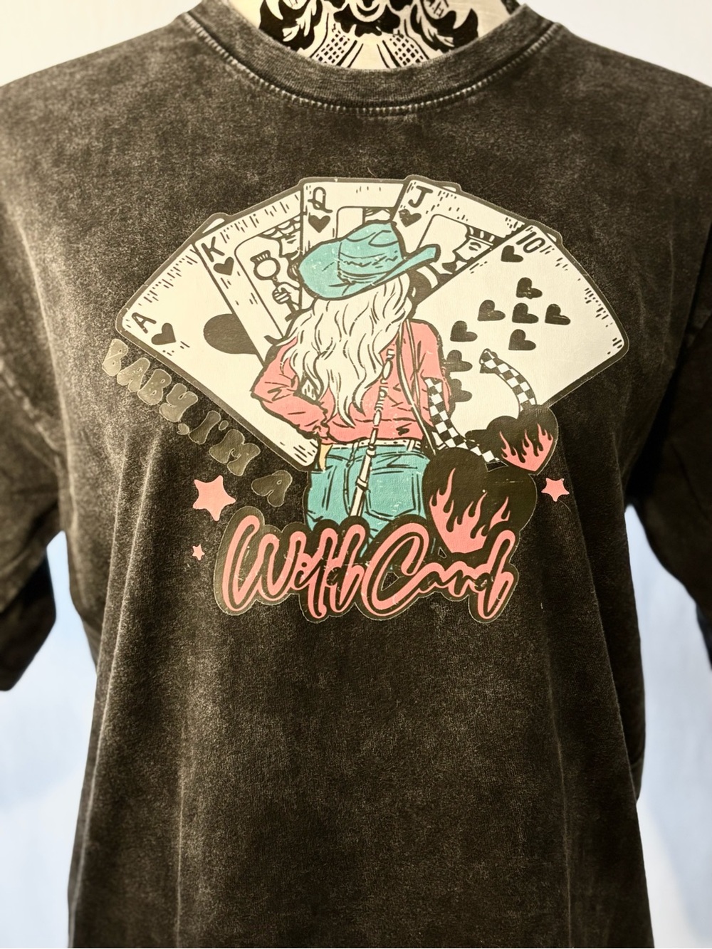 “Baby I’m a wild card” graphic tee